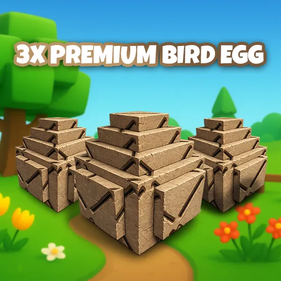 3x Premium Bird Egg