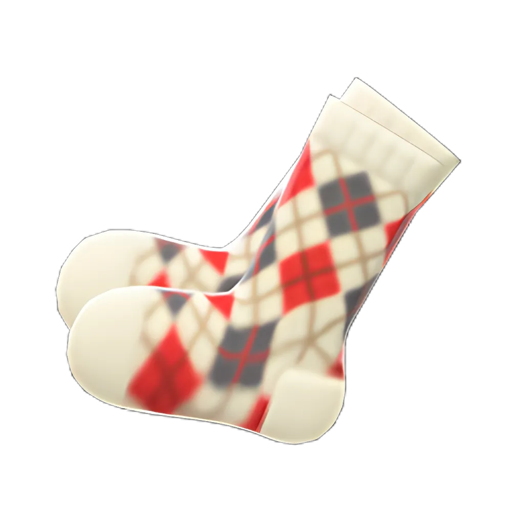 Argyle Crew Socks
