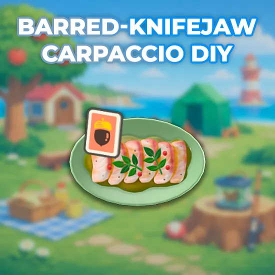 Barred-Knifejaw Carpaccio DIY