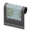 Black Window Panel Wall