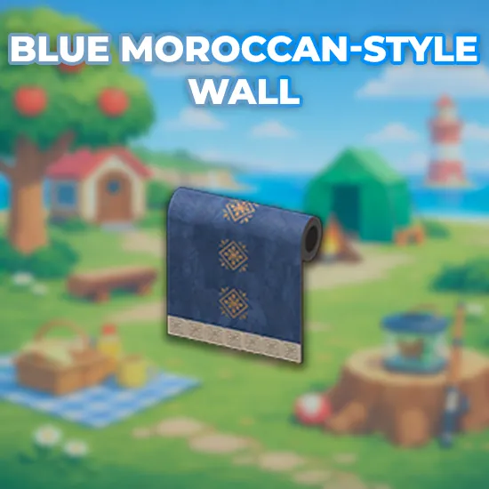 Blue Moroccan-Style Wall