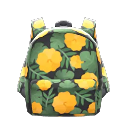 Botanical-Print Backpack