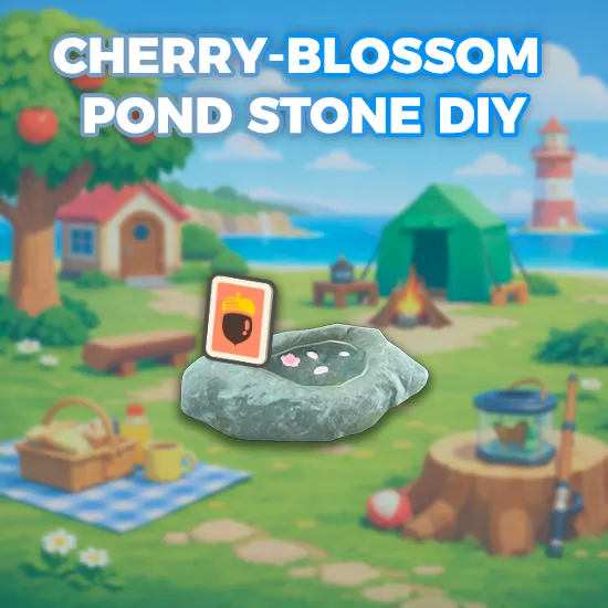 Cherry-Blossom Pond Stone DIY