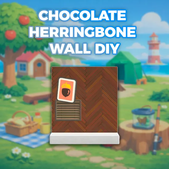 Chocolate Herringbone Wall DIY
