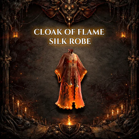 Cloak of Flame Silk Robe