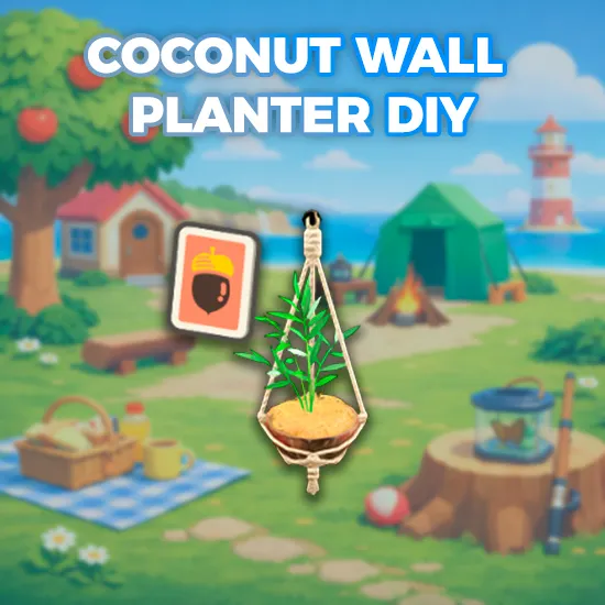 Coconut Wall Planter DIY
