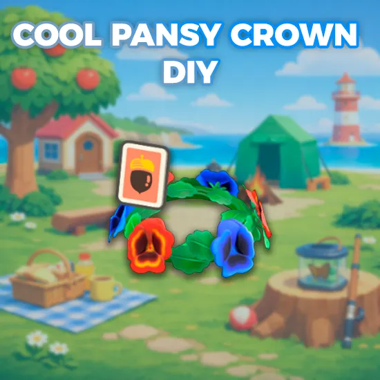 Cool Pansy Crown DIY