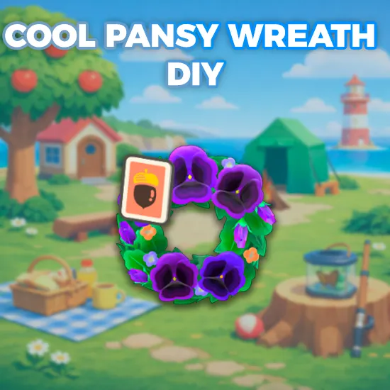 Cool Pansy Wreath DIY