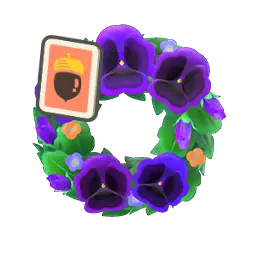 Cool Pansy Wreath DIY