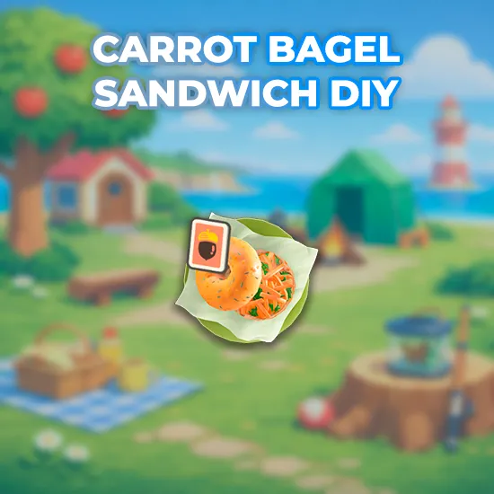 Carrot Bagel Sandwich DIY