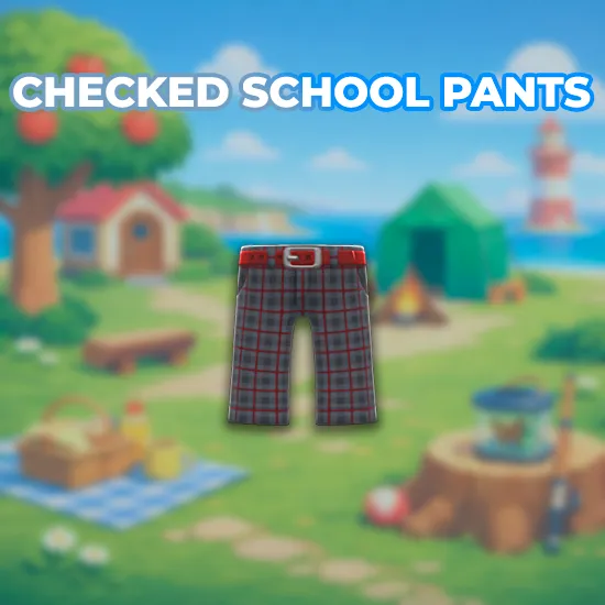 Checked School Pants