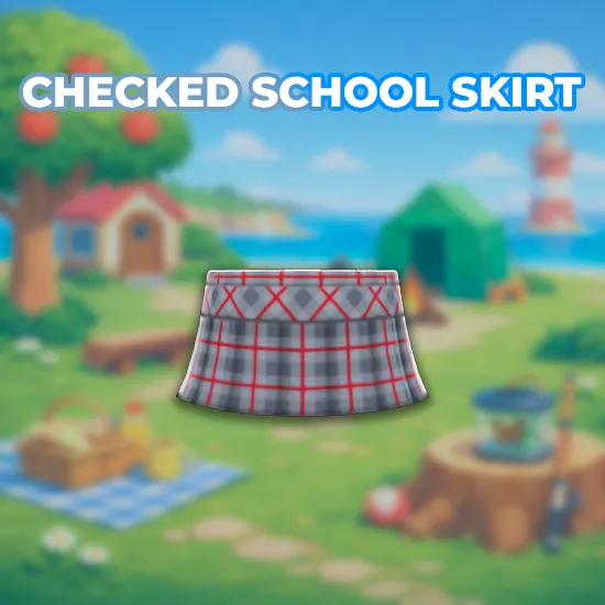 Checked School Skirt