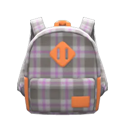 Checked Backpack