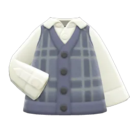 Checked Sweater Vest