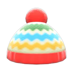 Colorful Striped Knit Cap