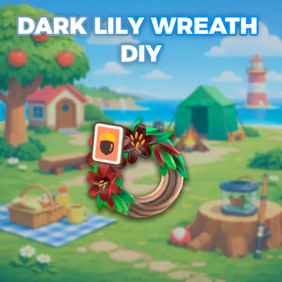 Dark Lily Wreath DIY