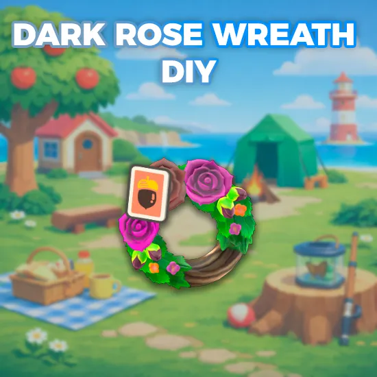 Dark Rose Wreath DIY
