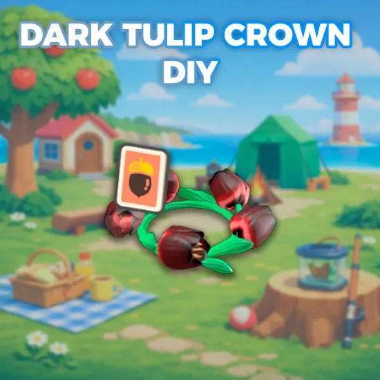 Dark Tulip Crown DIY