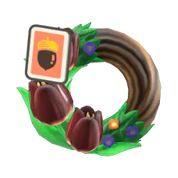 Dark Tulip Wreath DIY