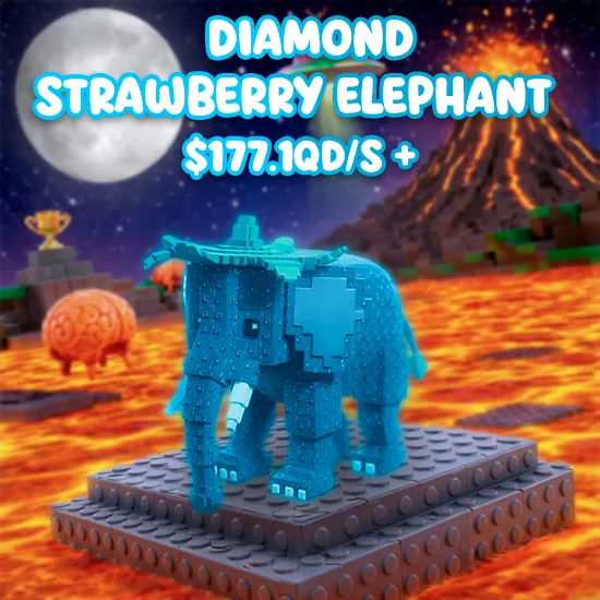 Diamond Strawberry Elephant $177.1Qd/s +