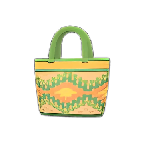 Diamond-Weave Basket Bag