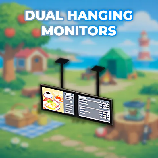 Dual Hanging Monitors