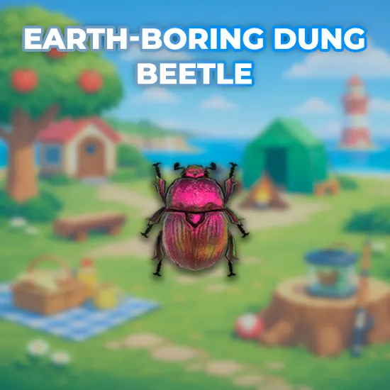 Earth-Boring Dung Beetle