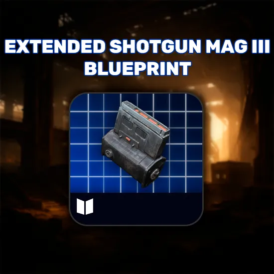 Extended Shotgun Mag III Blueprint