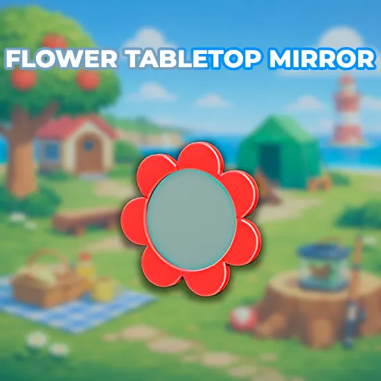 Flower Tabletop Mirror
