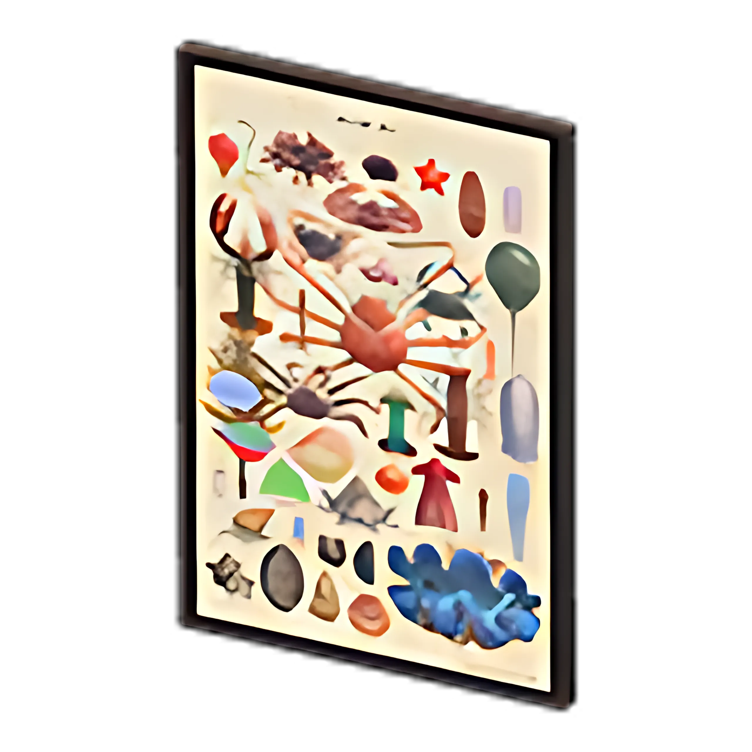 Framed Sea-Creature Poster