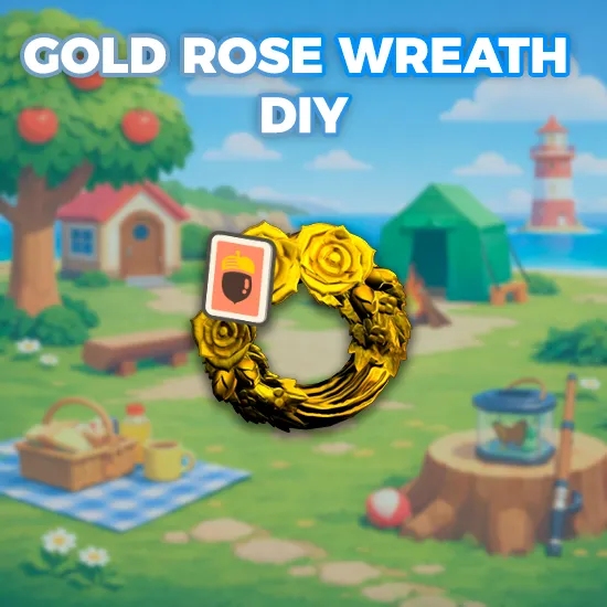 Gold Rose Wreath DIY