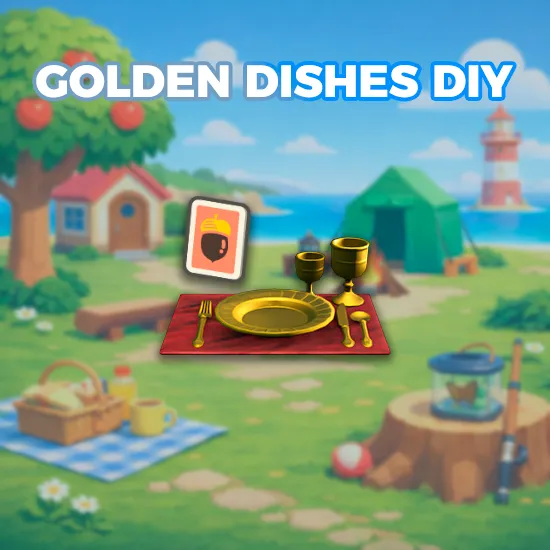 Golden Dishes DIY