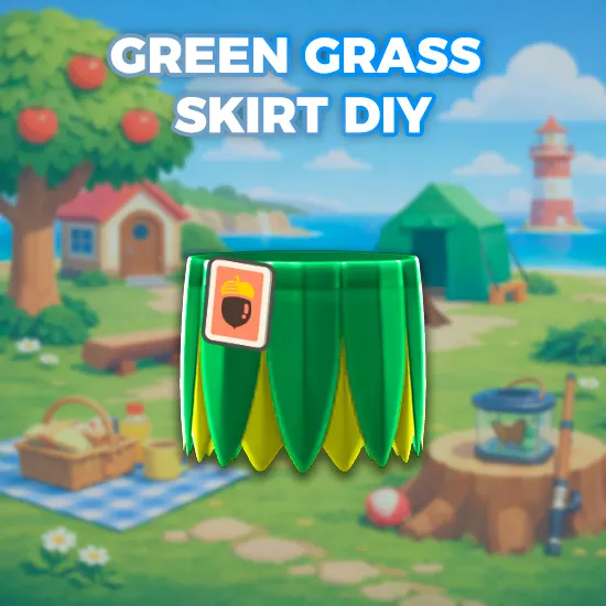 Green Grass Skirt DIY