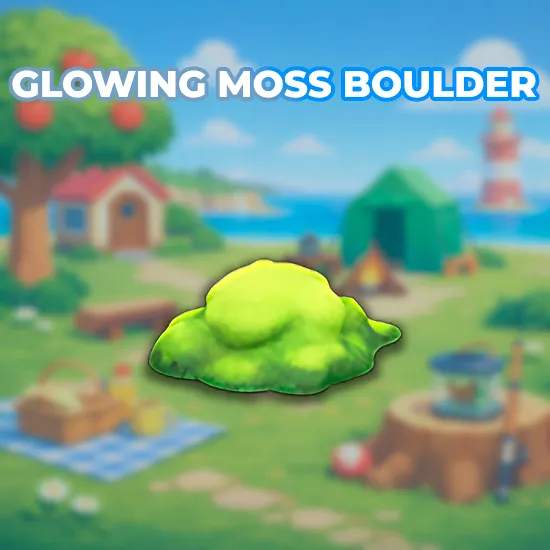 Glowing Moss Boulder