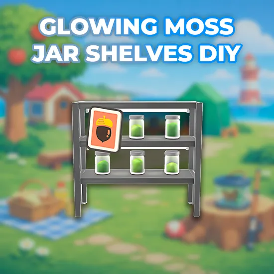 Glowing Moss Jar Shelves DIY