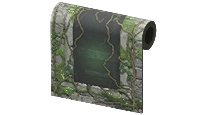 Glowing-Moss Ruins Wall
