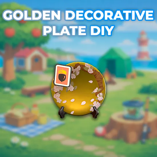 Golden Decorative Plate DIY