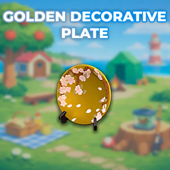 Golden Decorative Plate