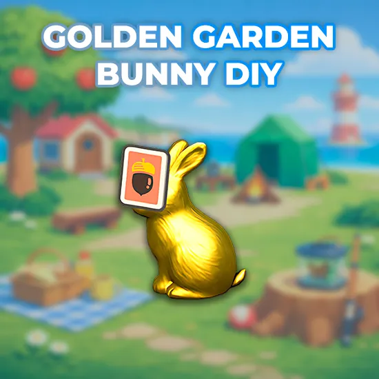 Golden Garden Bunny DIY