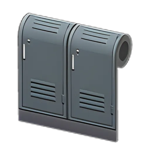 Gray Locker-Room Wall