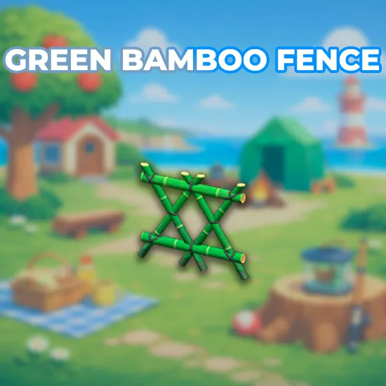 Green Bamboo Fence