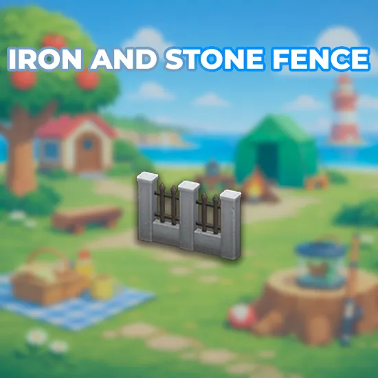 Iron And Stone Fence