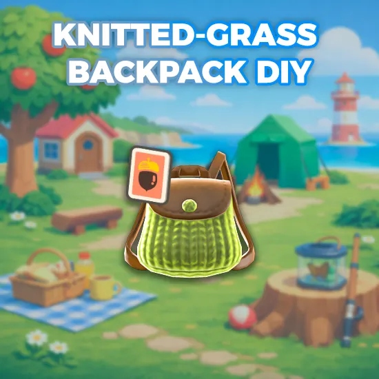 Knitted-Grass Backpack DIY