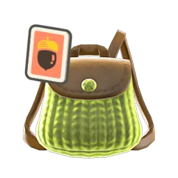 Knitted-Grass Backpack DIY