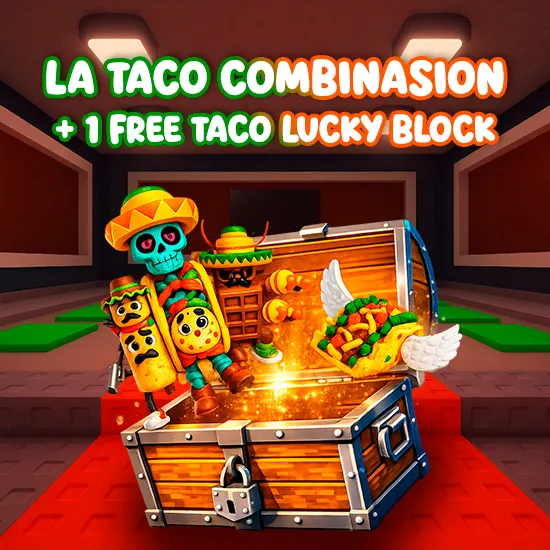 La Taco Combinasion + 1 Free Taco Lucky Block