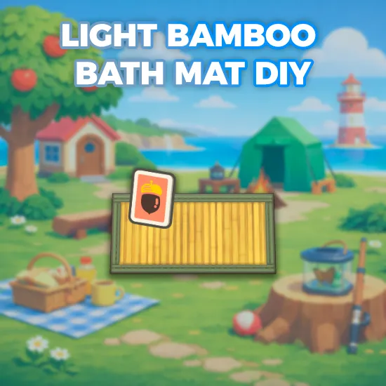 Light Bamboo Bath Mat DIY