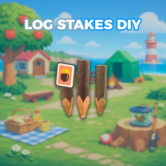 Log Stakes DIY