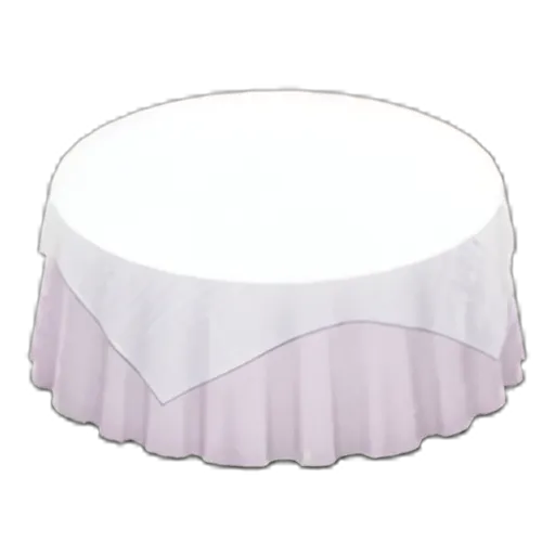 Large Covered Round Table