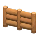Log Wall Fence