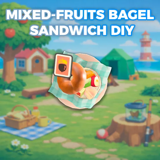 Mixed-Fruits Bagel Sandwich DIY